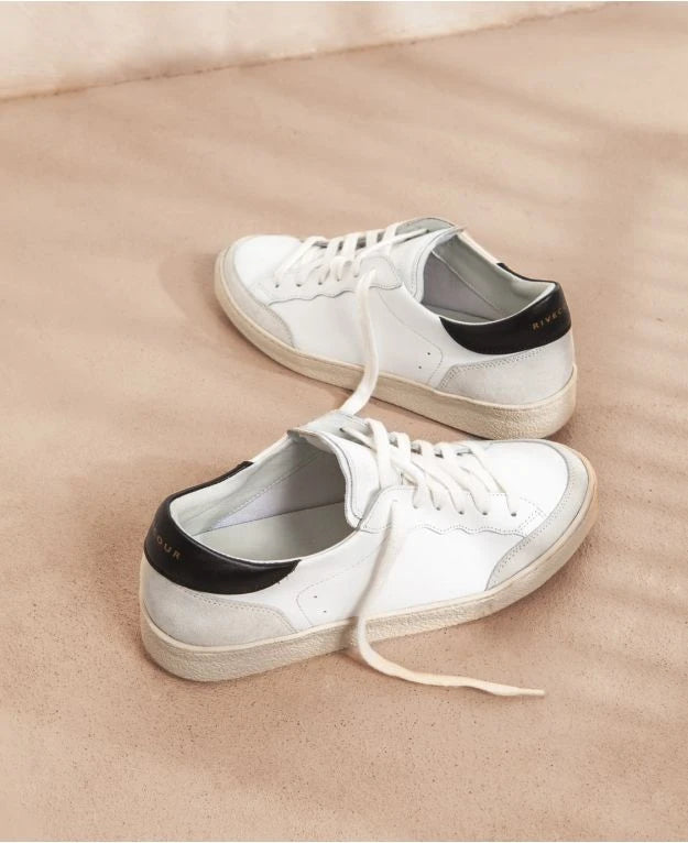 Rivecour baskets 14 lacets white vintage