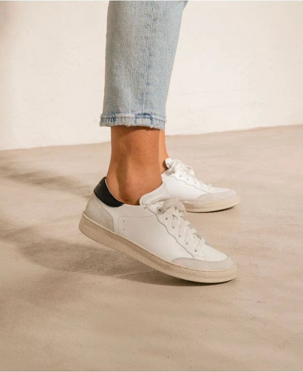 Rivecour baskets 14 lacets white vintage