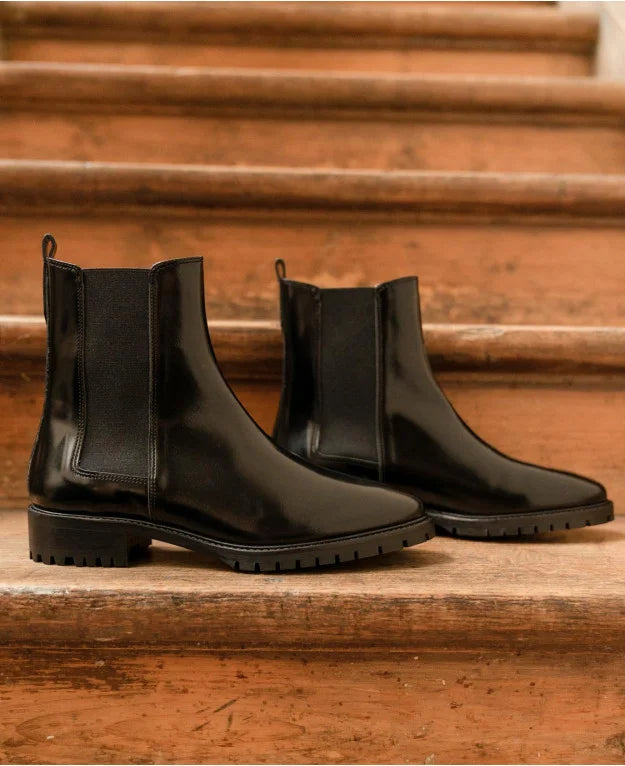 XP | Rivecour bottines 500 cuir noir polis