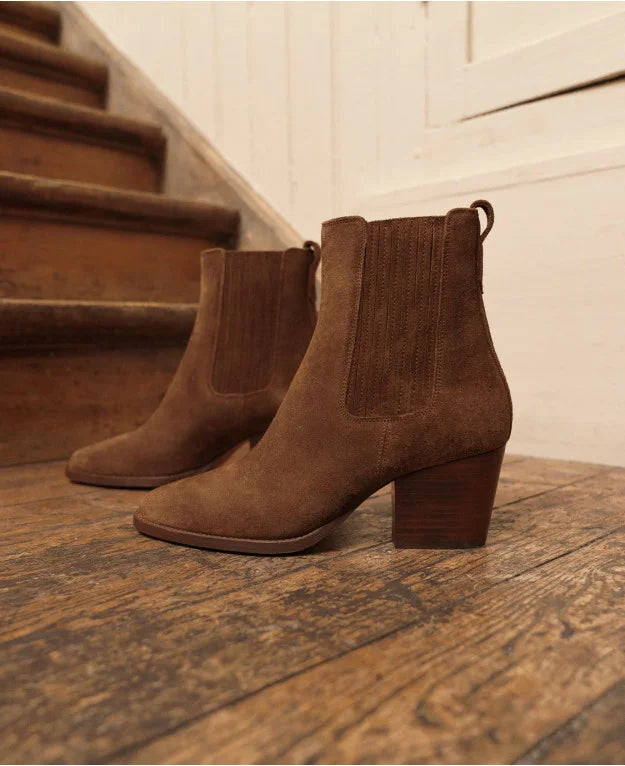 Rivecour cowboy boots 705 chesnut suede
