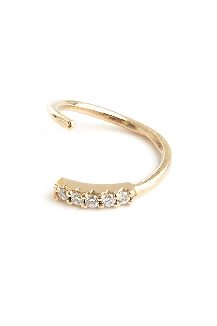 Sansoeurs boucle Diamonds huggie diamond or 18k diamants minibangle