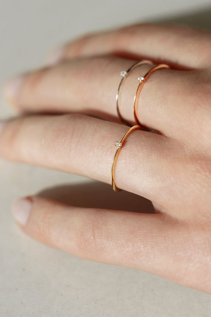 Z | Sansoeurs bague Single Très or diamants
