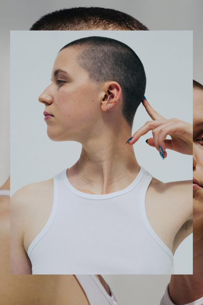 Saskia Diez earcuff Cross