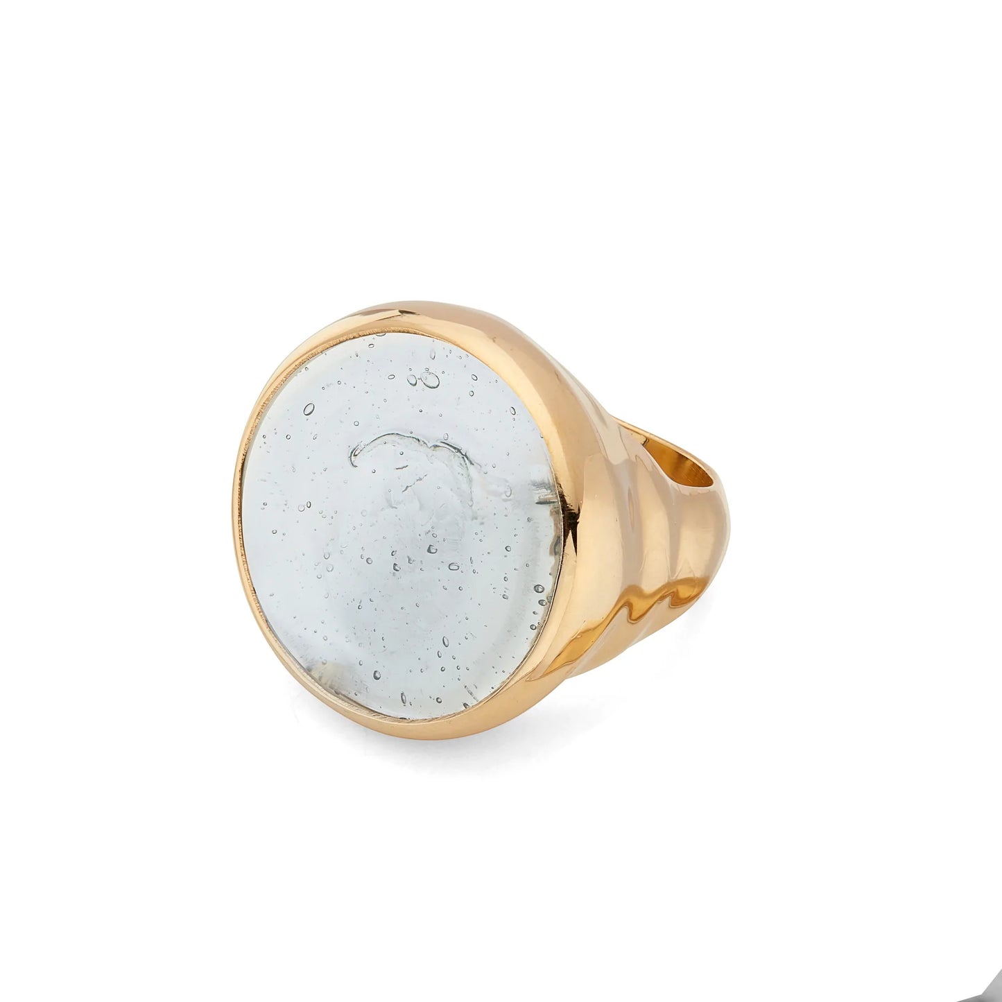 Soko bague chevalière Wazi glass horn