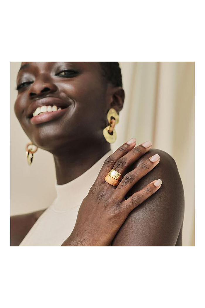 Soko bague Sanamu bois wood