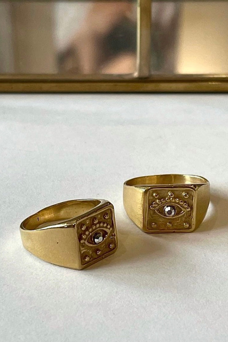 Stalactite bague chevalière Eye