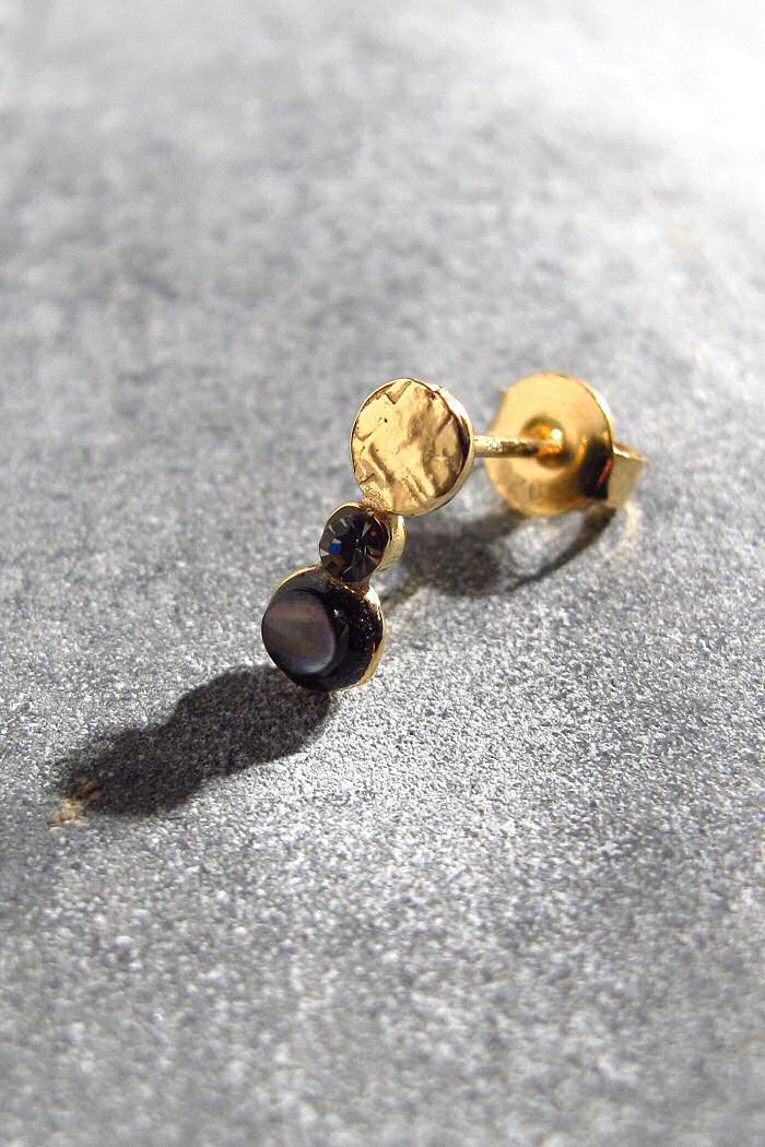 Z | Stalactite boucle stud Kio nacre