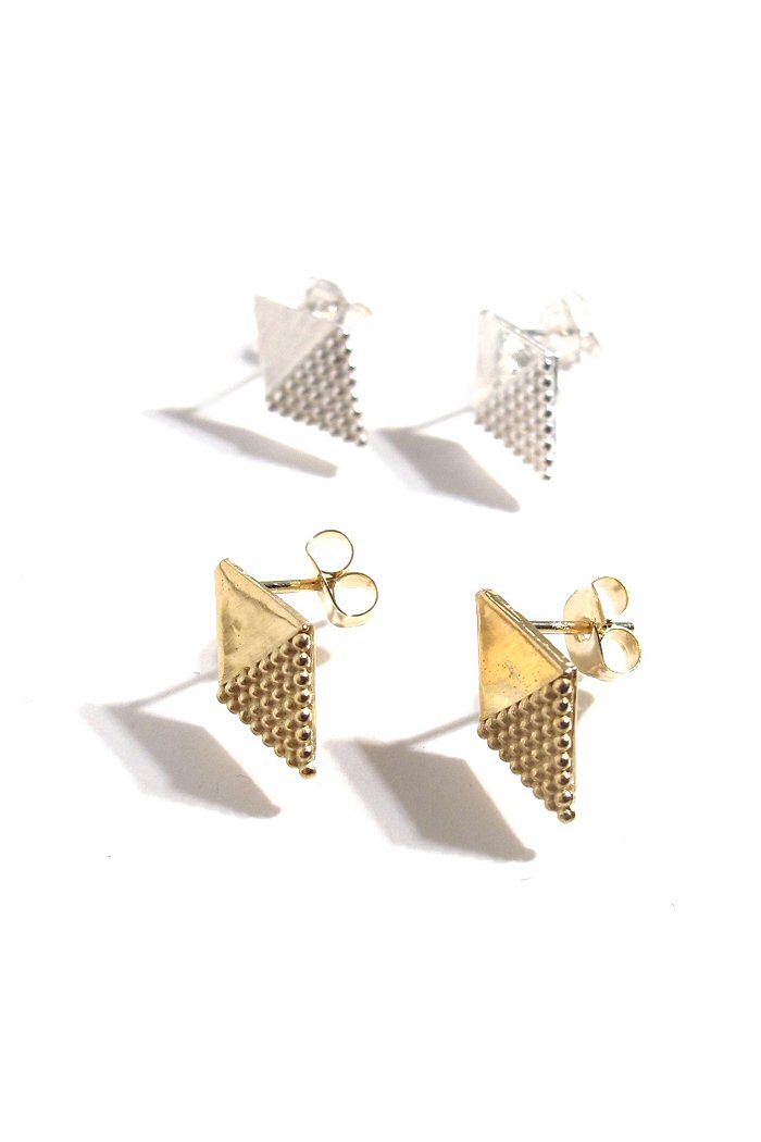 Stalactite boucles Miki losanges studs
