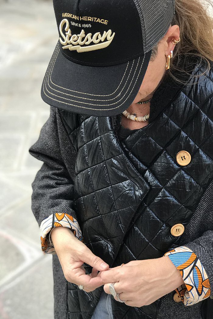 Matières à réflexion veste Michael patch quilted