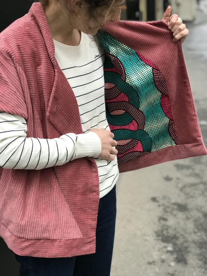 XP | Matières à réflexion veste Michael sleeveless velours