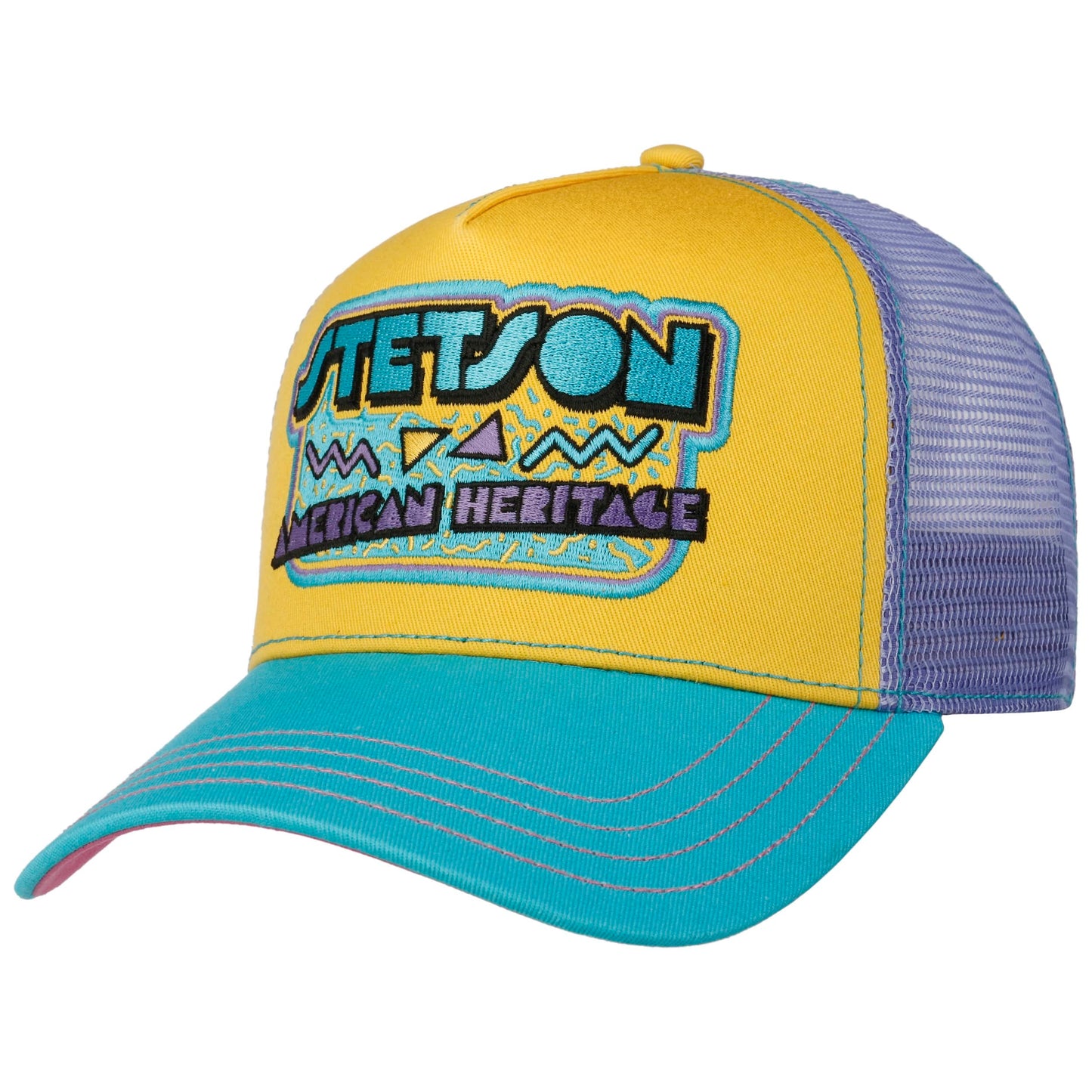 Stetson casquette Trucker cap 90s jaune