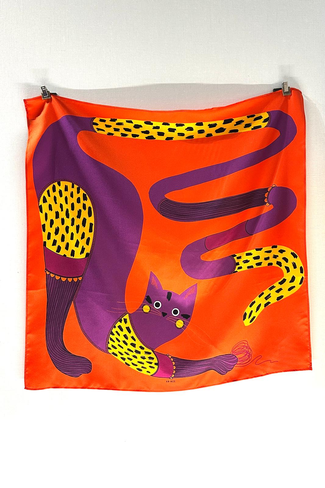 Année foulard en soie Chapanoir rouge bandana