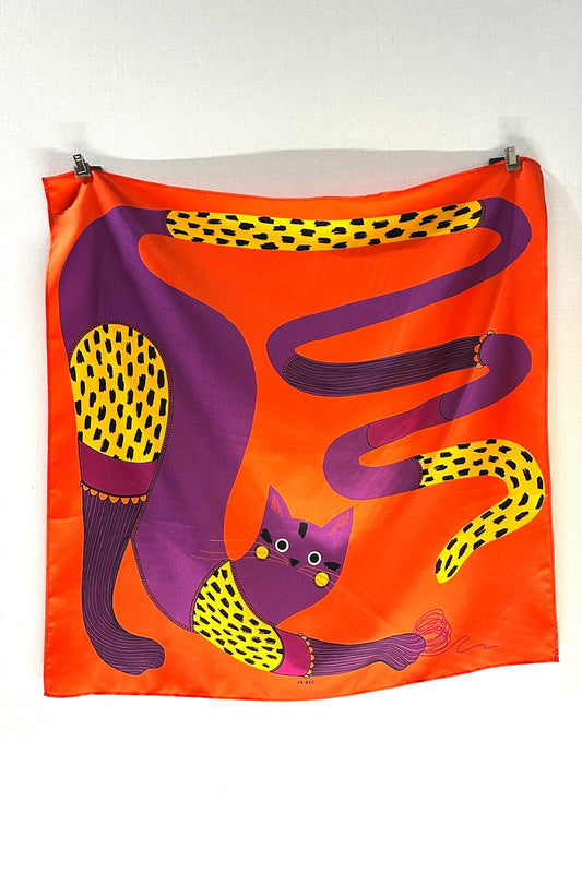 Année foulard en soie Chapanoir rouge bandana