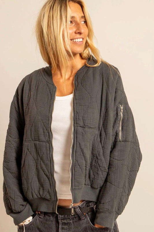 XX | Aokyanos veste bombers Daytona gris anthracite