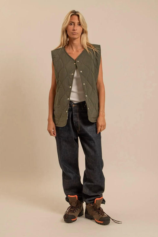 Aokyanos veste Venice Sherpa sans manches kaki