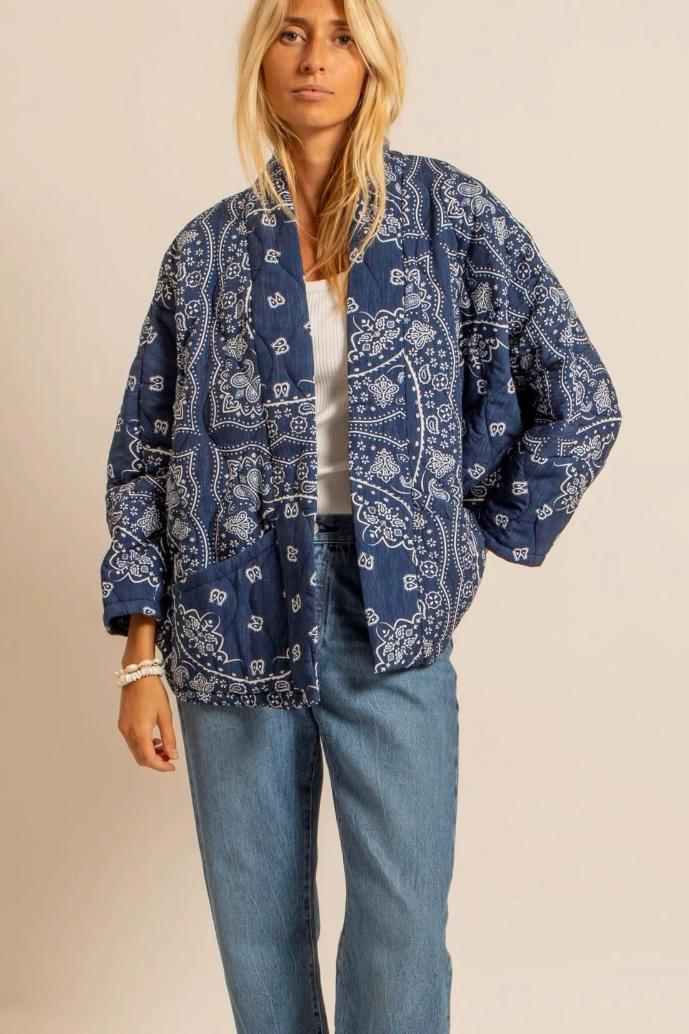 Aokyanos kimono Chicago navy Bandana