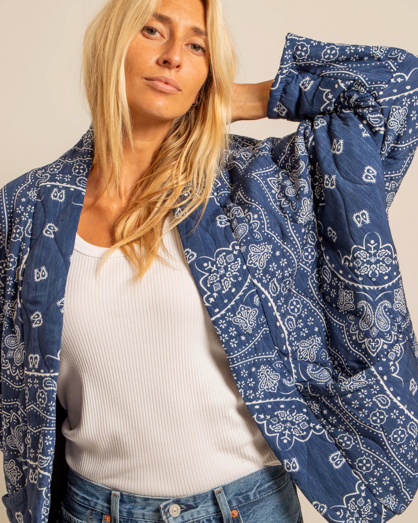 Aokyanos kimono Chicago navy Bandana