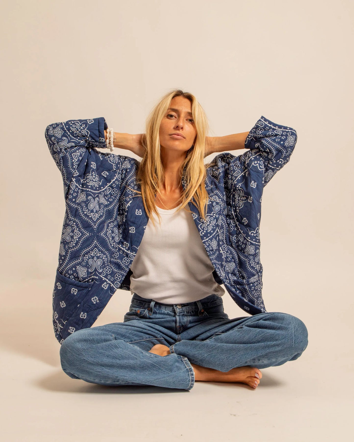 Aokyanos kimono Chicago navy Bandana