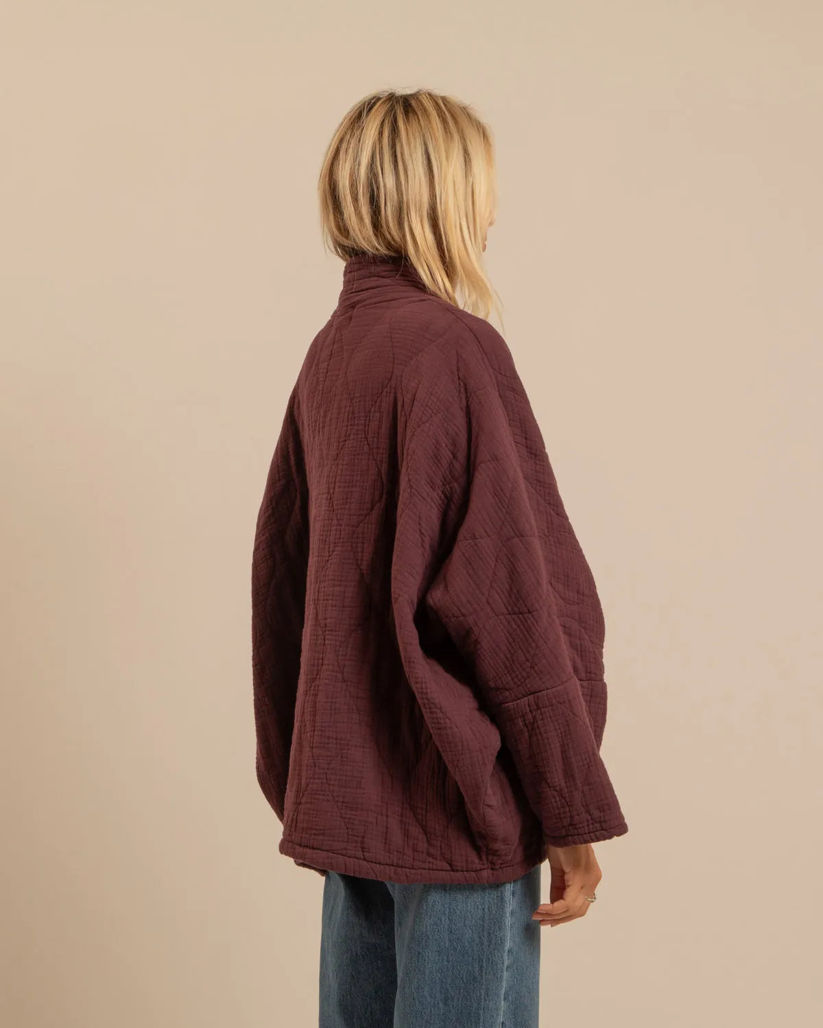 Aokyanos veste kimono Chicago bordeaux