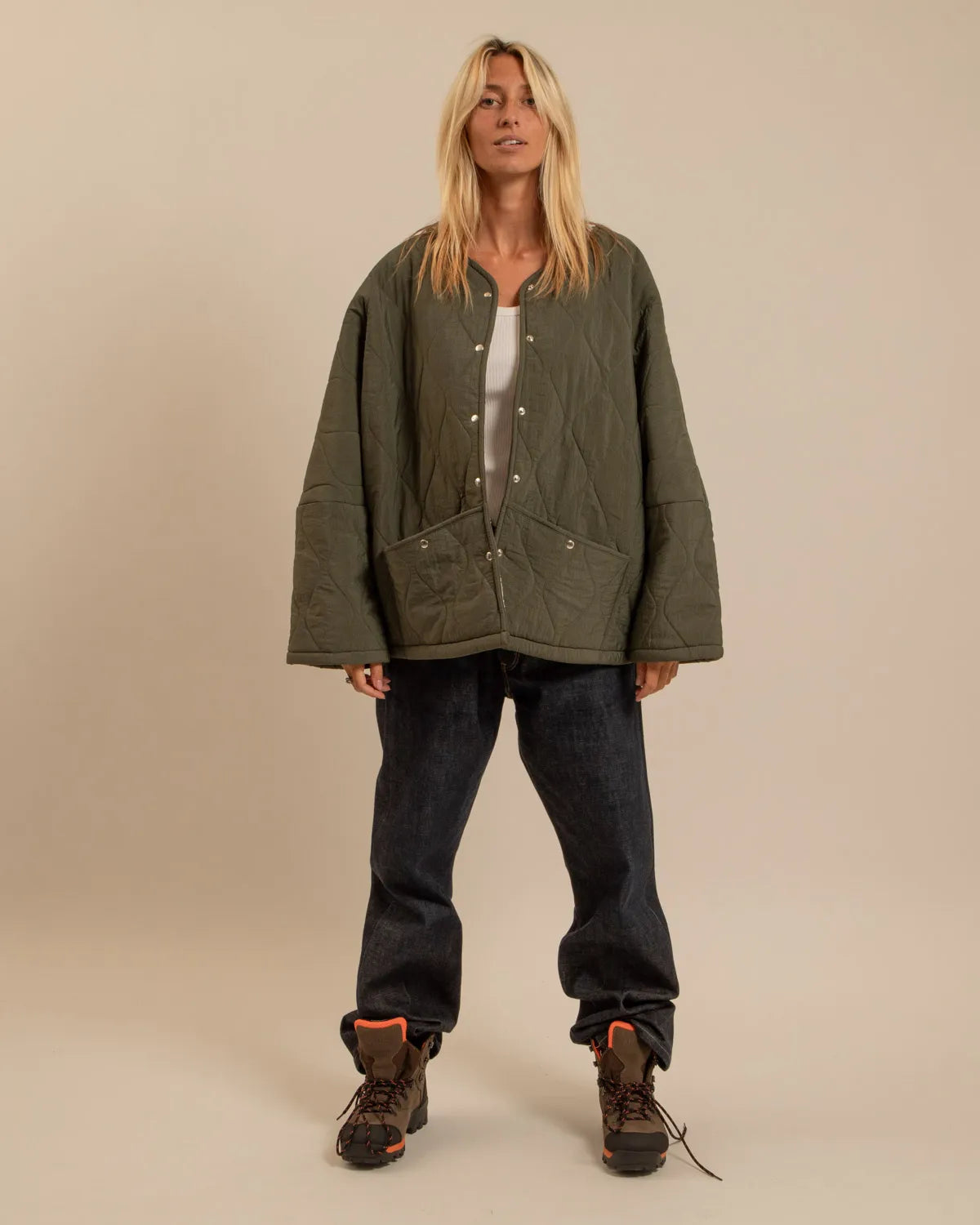 Aokyanos veste Indianapolis kaki moumoute sherpa