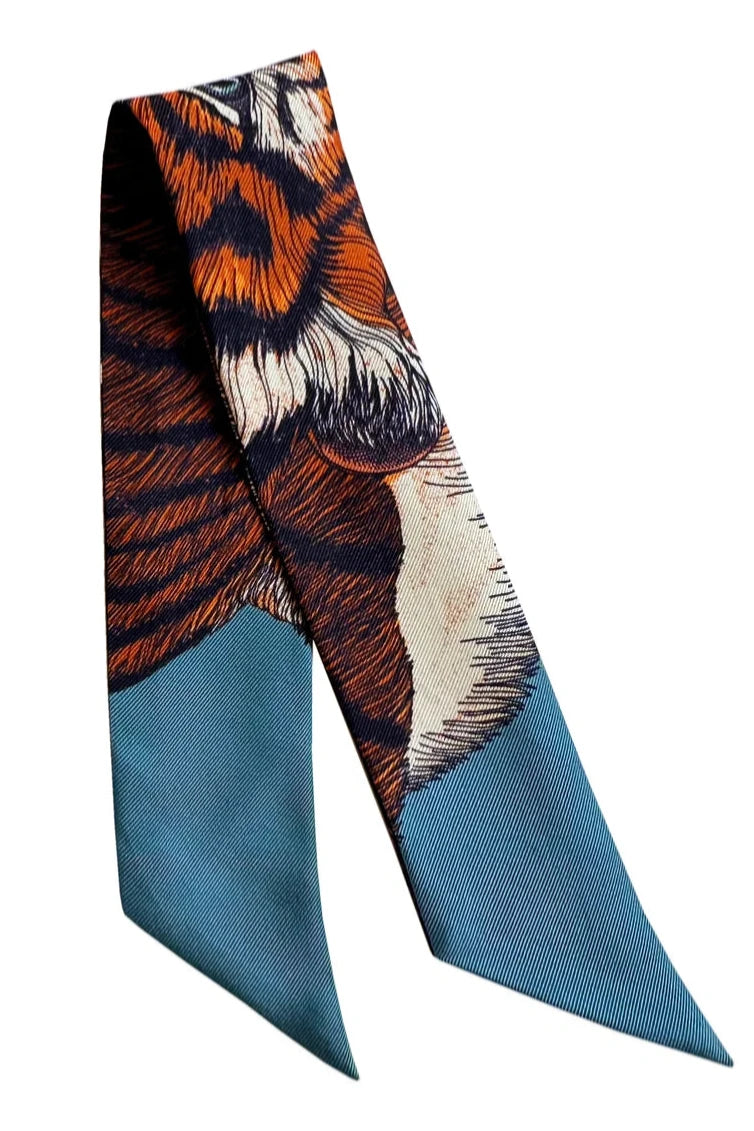Année bandeau bracelet en soie Le Tigre neutre made in France
