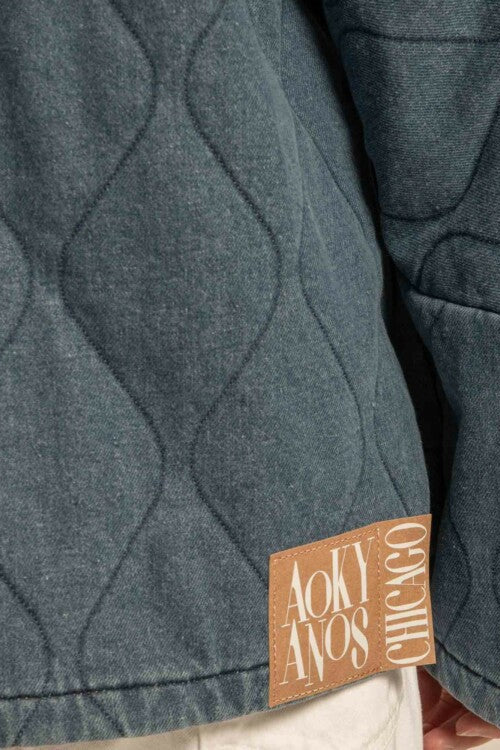 Aokyanos veste kimono Chicago Denim bleu