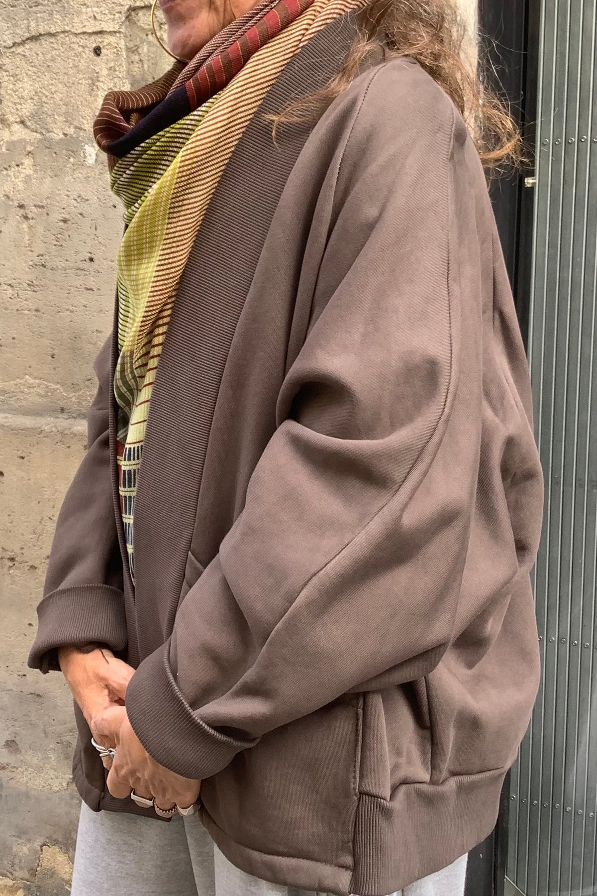 Aokyanos veste kimono Chicago jersey chocolat