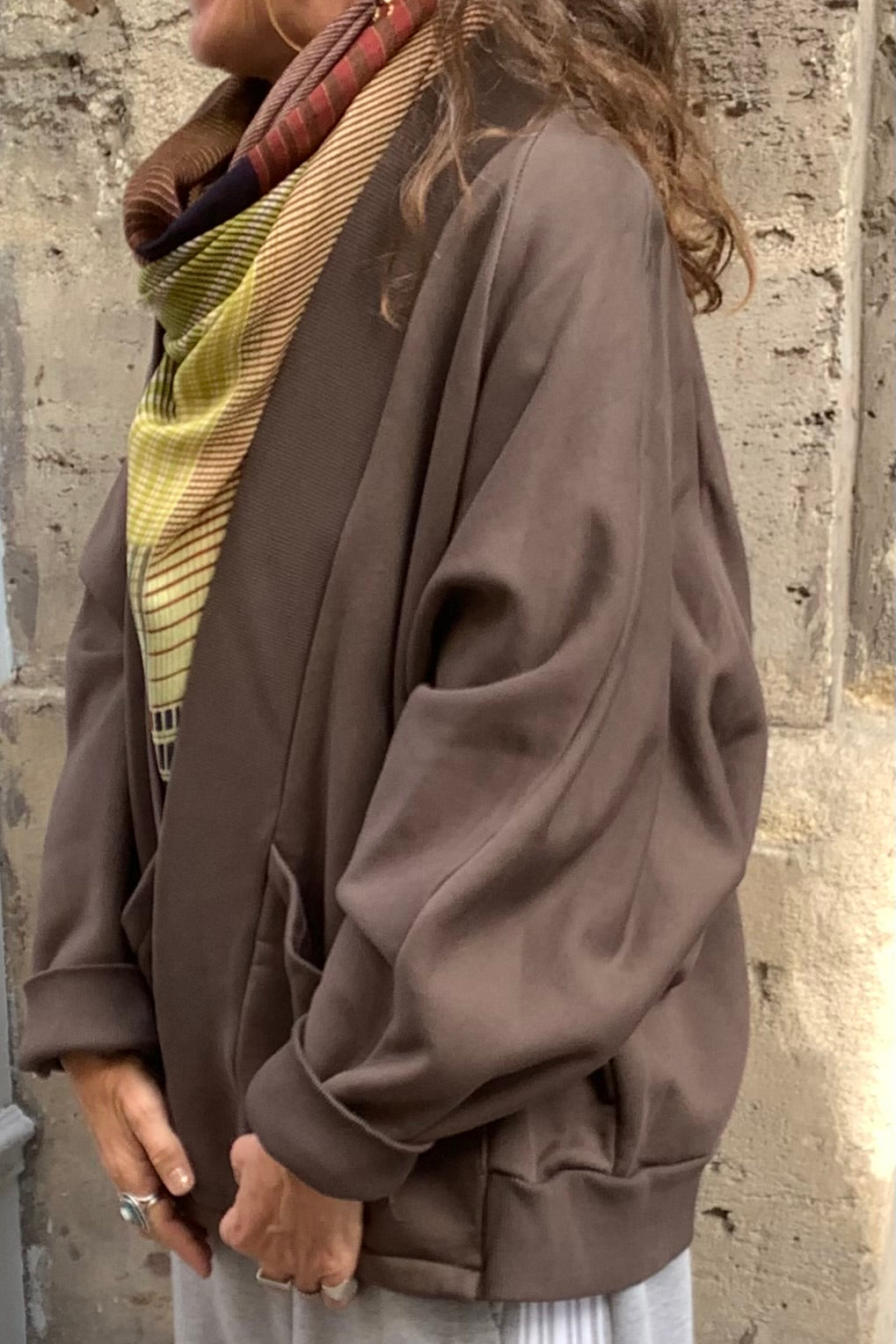 Aokyanos veste kimono Chicago jersey chocolat