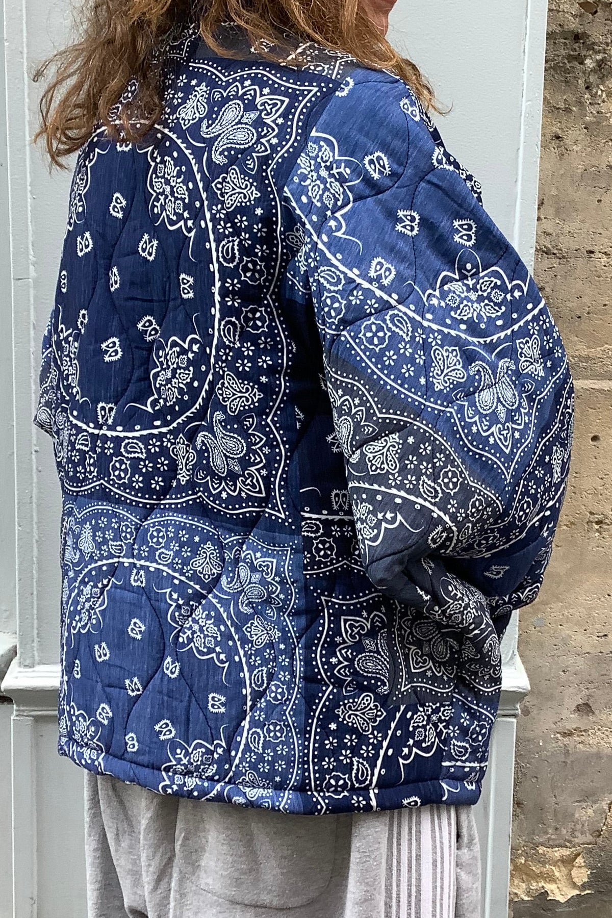 Aokyanos veste kimono Chicago Patch navy
