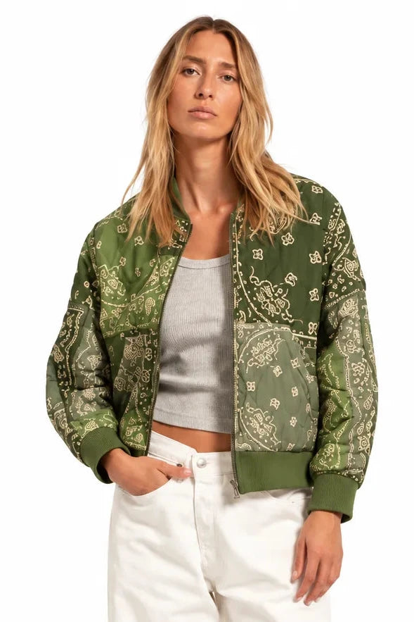 Aokyanos veste bombers Daytona Patch kaki