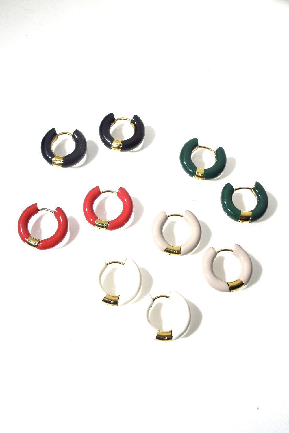 Bali Temples créoles Color Hoops bold