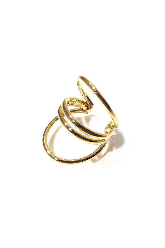 Bali Temples earcuff Triple Oval Symbiose