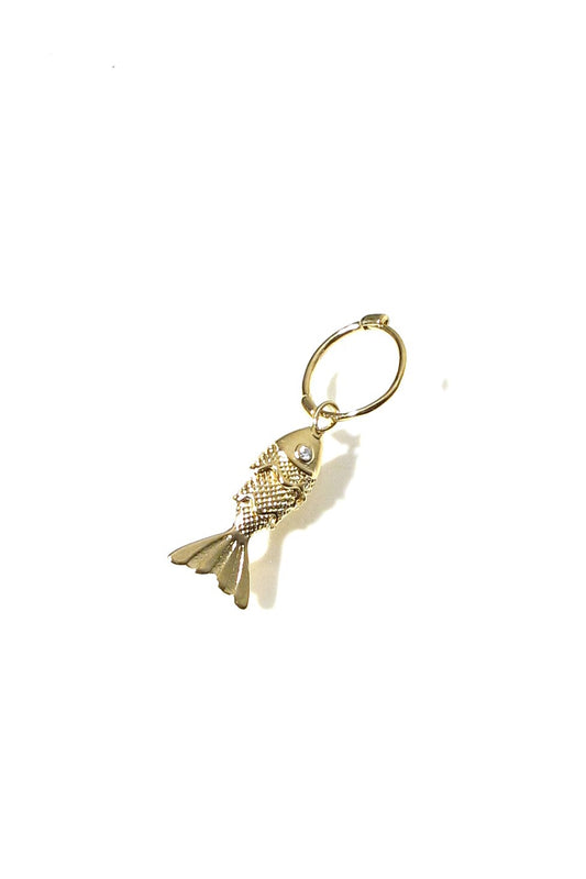 Bali Temples huggie Fish strass clear