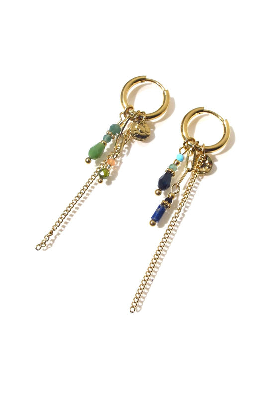 Bali Temples huggie Salome Grigri pendantes