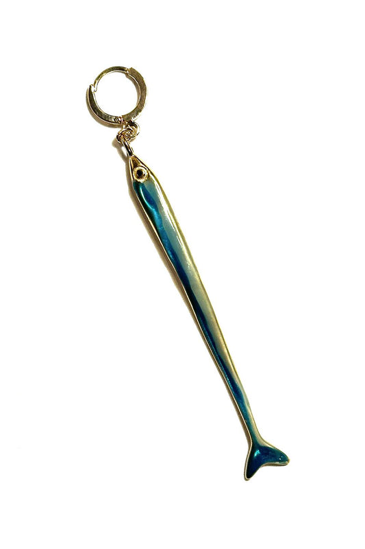 Bali Temples huggie 8 Sardine Fish émaillé