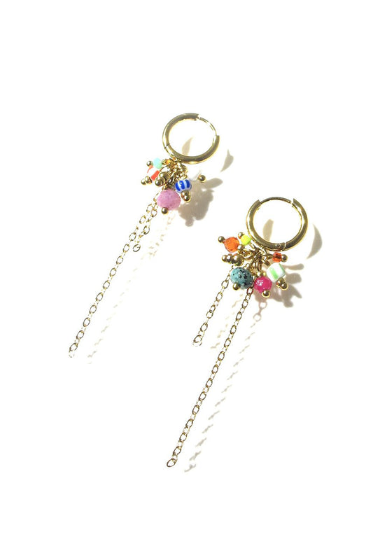 Bali Temples huggie 10 solo Beads