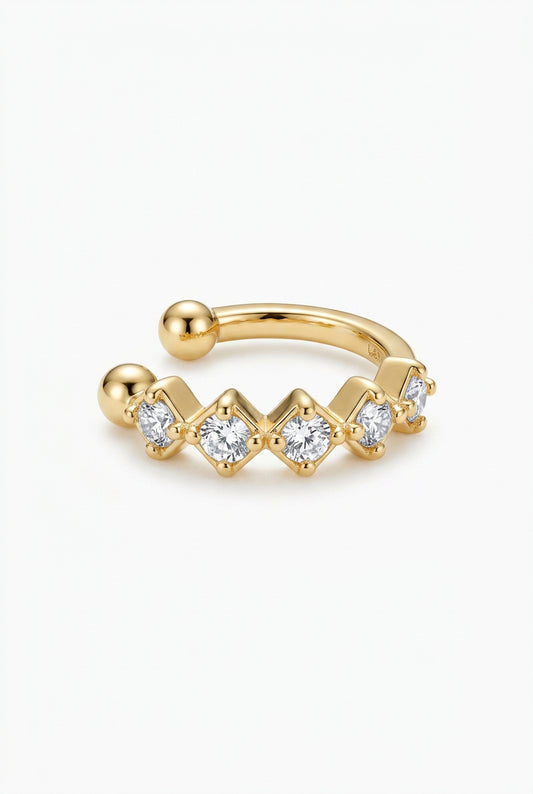 Bali Temples earcuff Losange