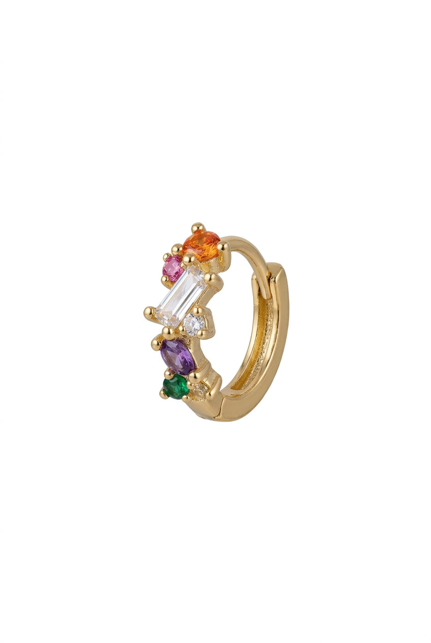 Bali Temples Huggie 10 Square Strass