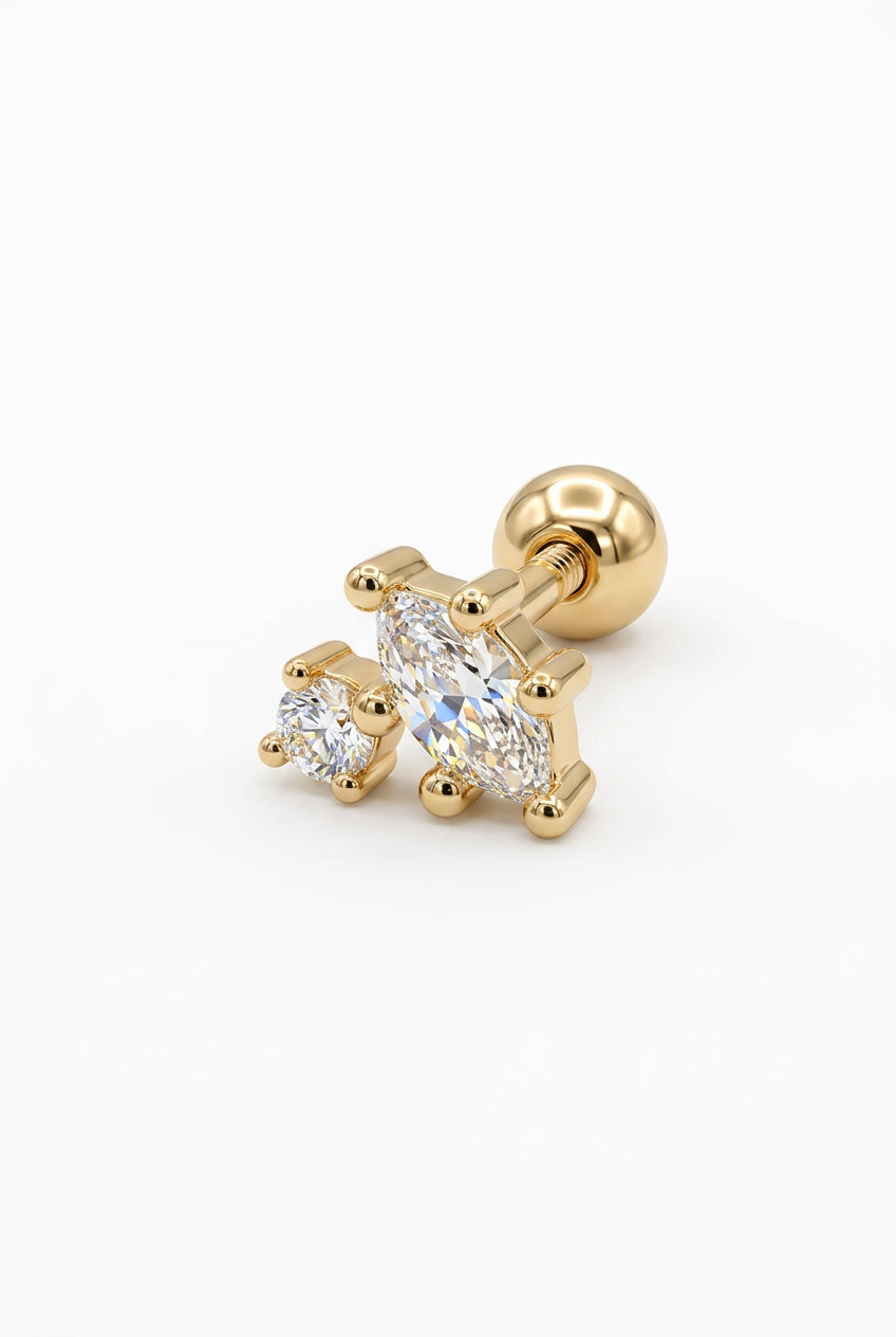 Bali Temples piercing Duo Marquise