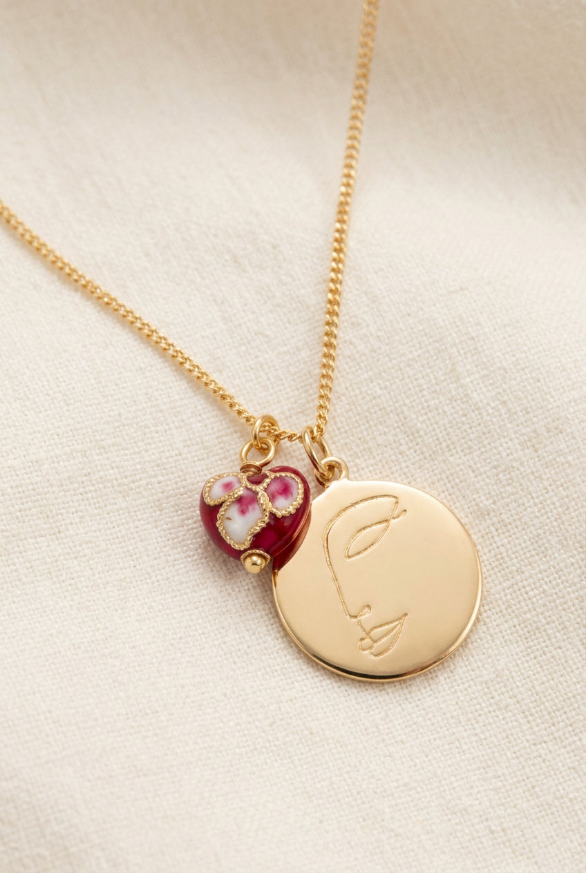 Bali Temples collier Love Face