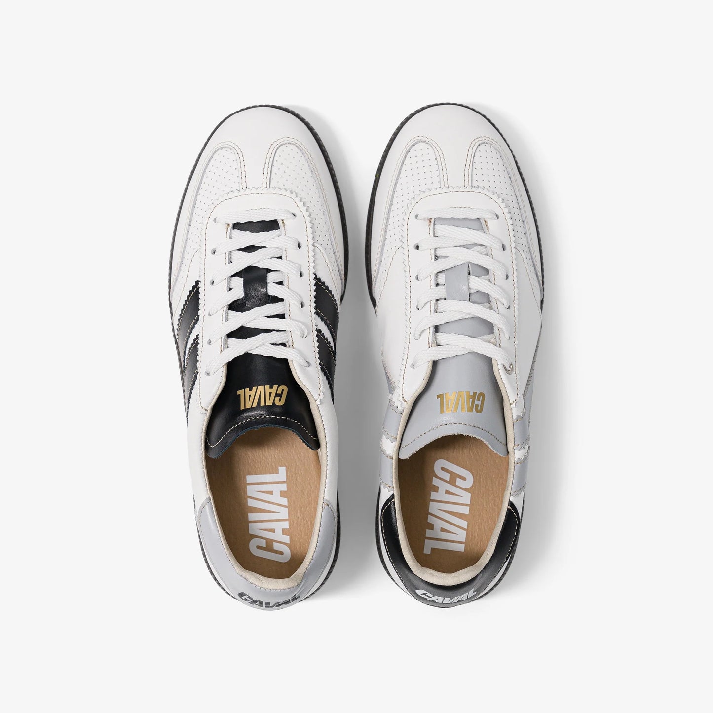 Caval baskets asymetriques black & white Retro Slate