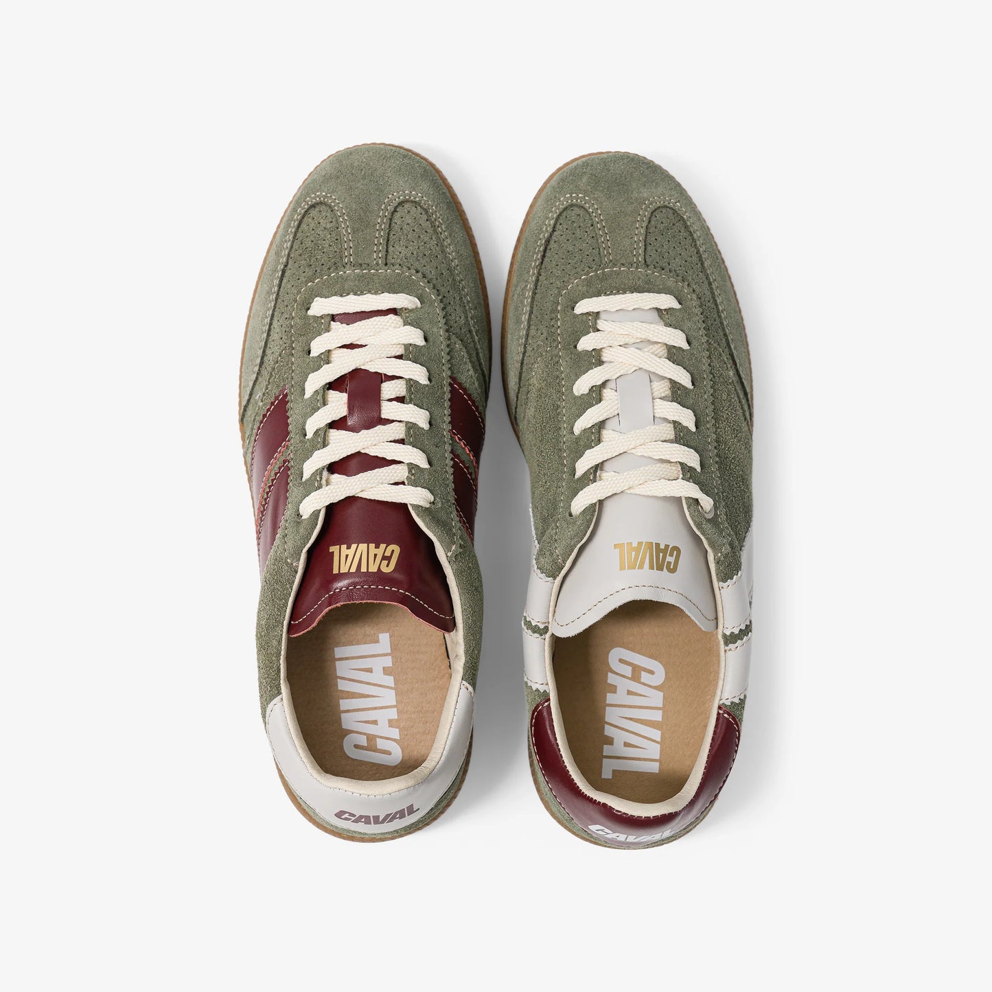 Caval baskets asymetriques kaki Sage Plum