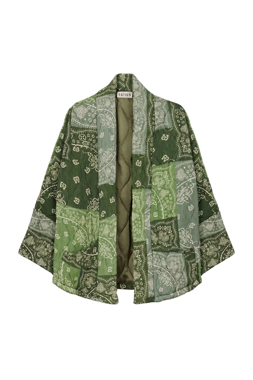 Aokyanos veste kimono Chicago Patch kaki