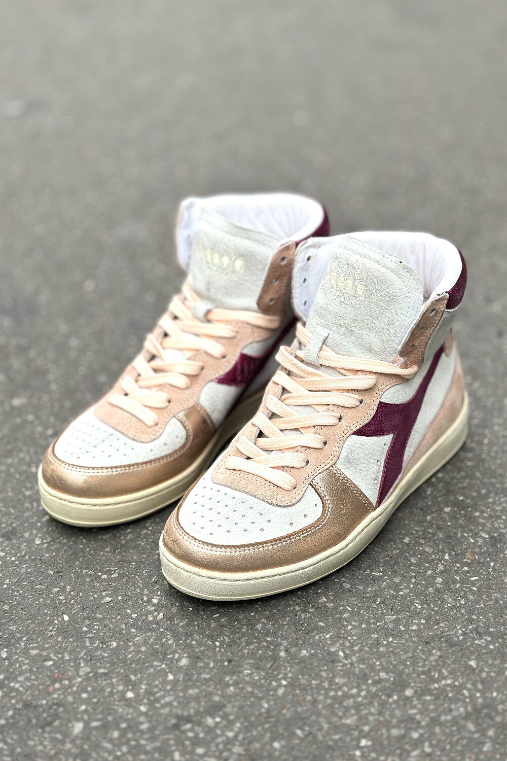 XP | Diadora baskets hi-tops MI baskets pink metallic