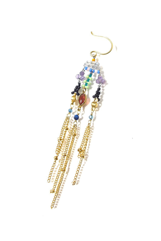 Fourbi de Capucine boucle solo Mobile Trio Green Blue Grenat