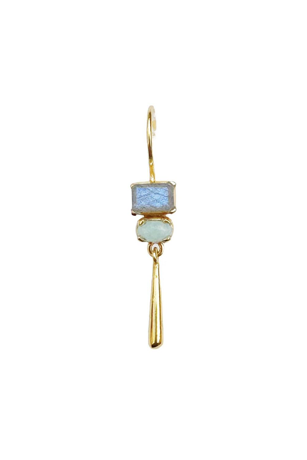 Fourbi de Capucine boucle Nefertiti labradorite larimar