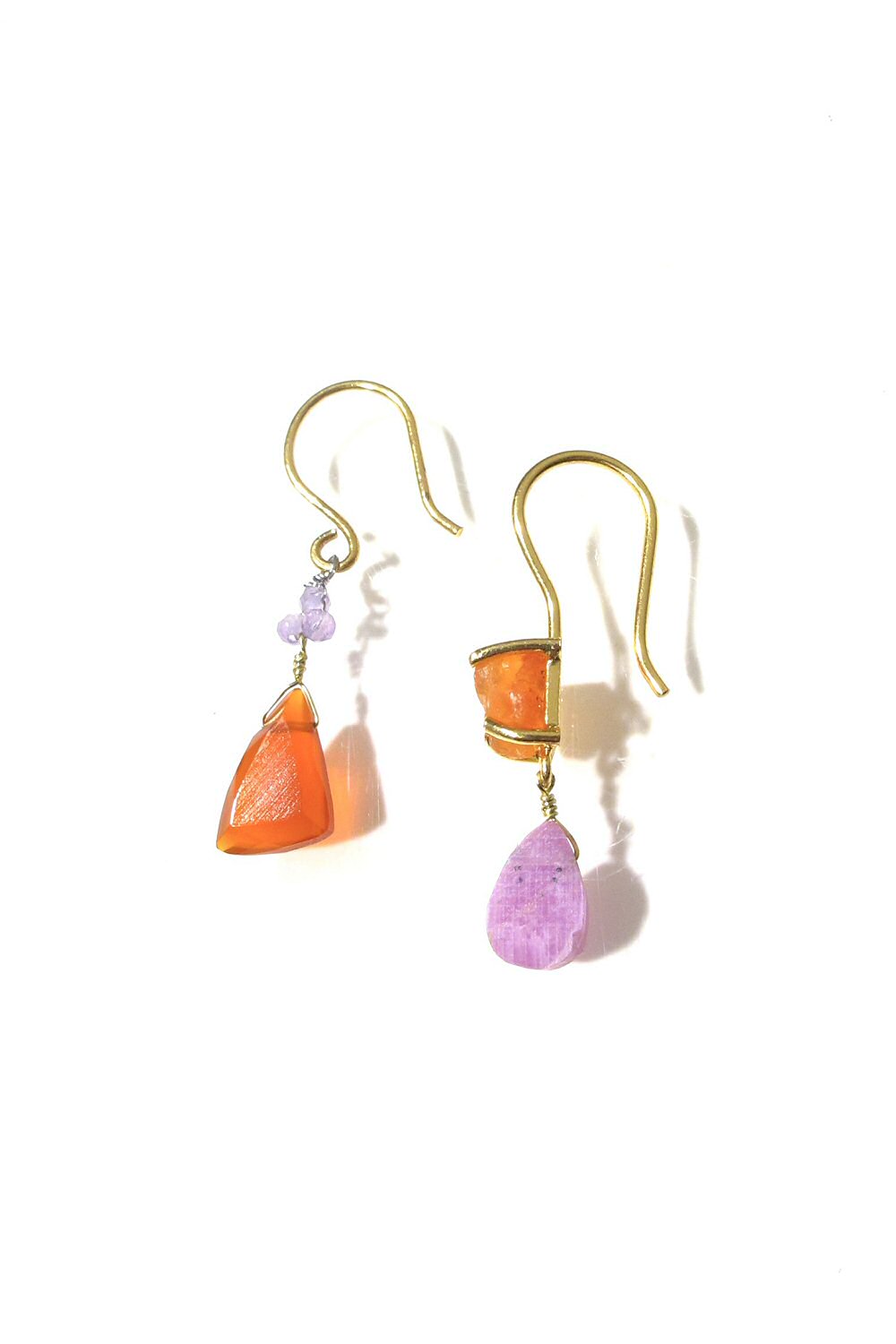 Fourbi de Capucine boucles Raw Asymetry paire