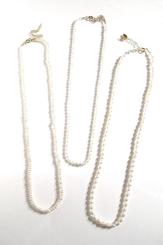 XX | Hermina Athens collier perles beads nacre naturelle