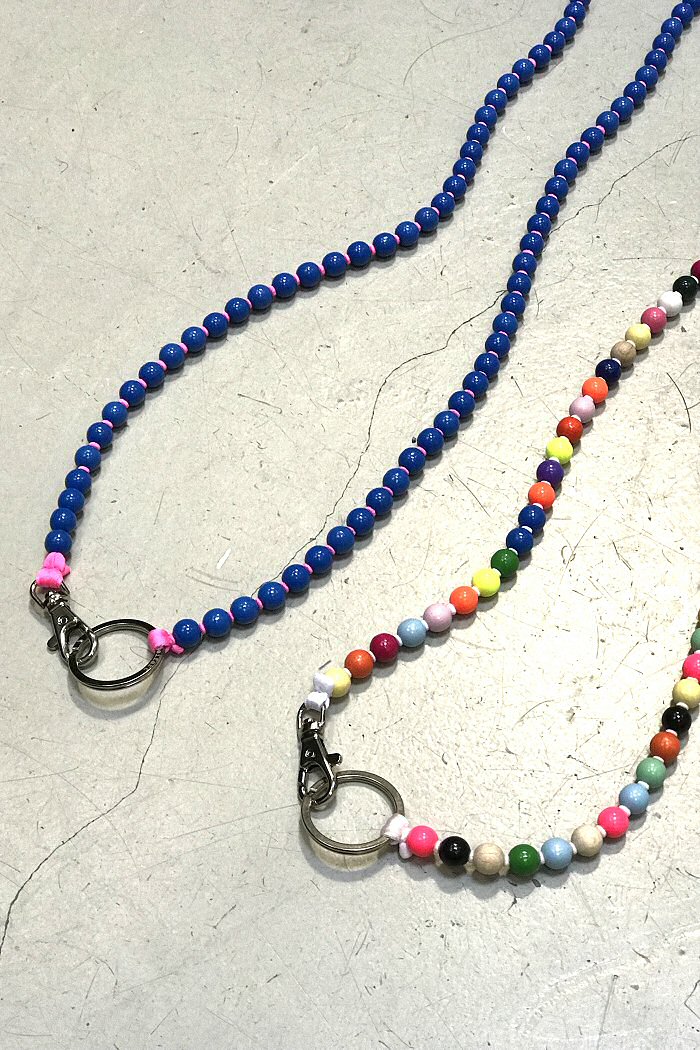 Ina Seifart bandoulière Mini-beads blue pink