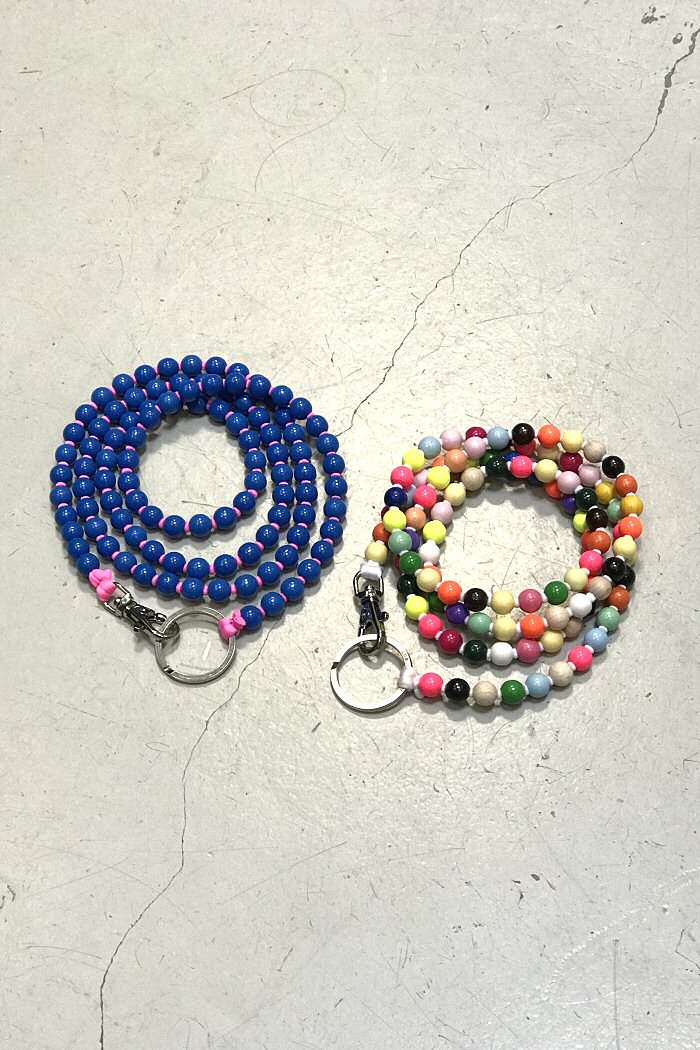 Ina Seifart bandoulière Mini-beads blue pink
